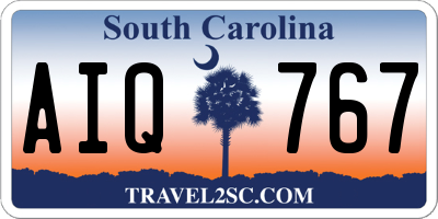 SC license plate AIQ767