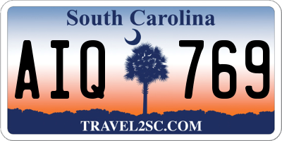 SC license plate AIQ769