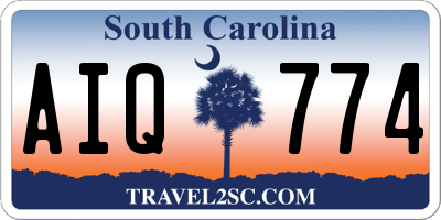 SC license plate AIQ774