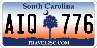 SC license plate AIQ776