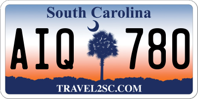 SC license plate AIQ780