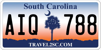 SC license plate AIQ788