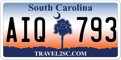 SC license plate AIQ793