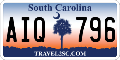 SC license plate AIQ796