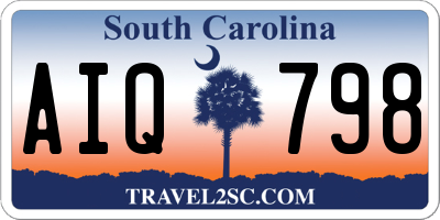SC license plate AIQ798