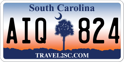 SC license plate AIQ824