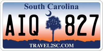 SC license plate AIQ827