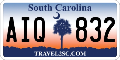 SC license plate AIQ832