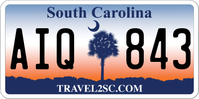 SC license plate AIQ843