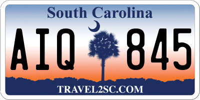 SC license plate AIQ845
