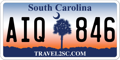 SC license plate AIQ846