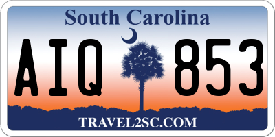 SC license plate AIQ853
