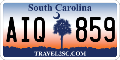 SC license plate AIQ859