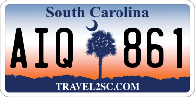 SC license plate AIQ861