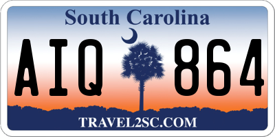 SC license plate AIQ864