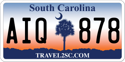 SC license plate AIQ878