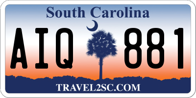 SC license plate AIQ881