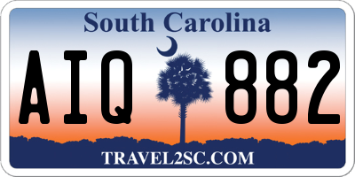 SC license plate AIQ882
