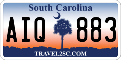 SC license plate AIQ883