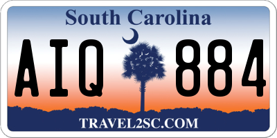 SC license plate AIQ884