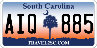 SC license plate AIQ885
