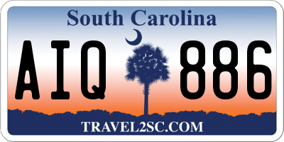 SC license plate AIQ886