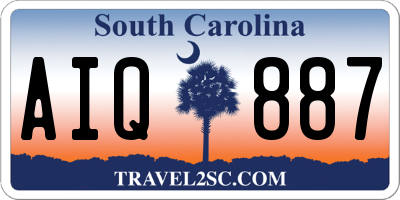 SC license plate AIQ887