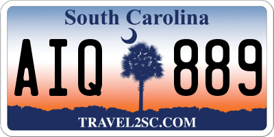 SC license plate AIQ889