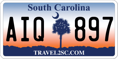SC license plate AIQ897