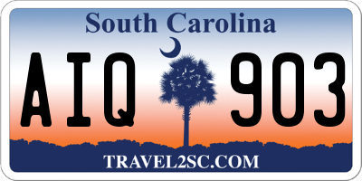 SC license plate AIQ903