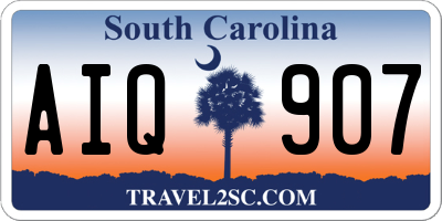 SC license plate AIQ907