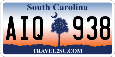 SC license plate AIQ938