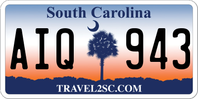 SC license plate AIQ943