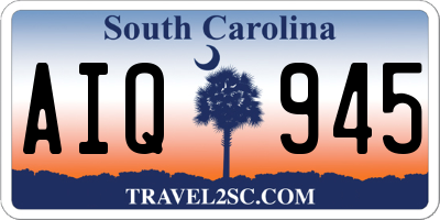 SC license plate AIQ945