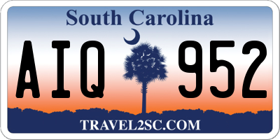 SC license plate AIQ952