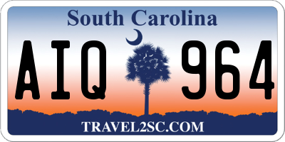 SC license plate AIQ964