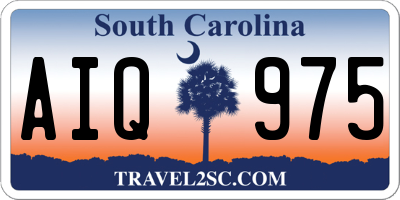 SC license plate AIQ975