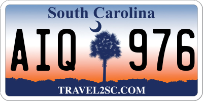 SC license plate AIQ976
