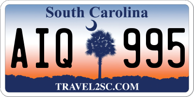 SC license plate AIQ995