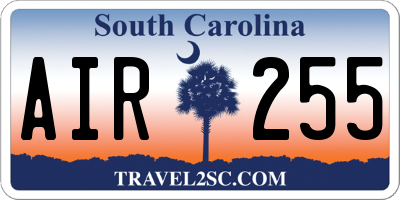 SC license plate AIR255