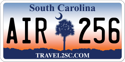 SC license plate AIR256