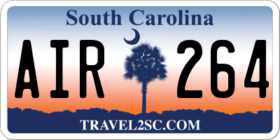 SC license plate AIR264