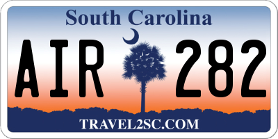 SC license plate AIR282