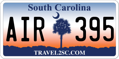 SC license plate AIR395