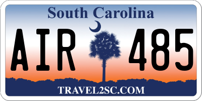 SC license plate AIR485
