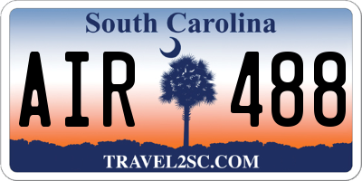SC license plate AIR488