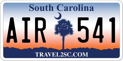 SC license plate AIR541