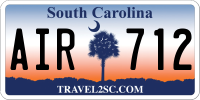SC license plate AIR712