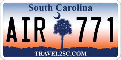 SC license plate AIR771