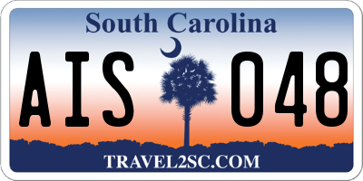SC license plate AIS048